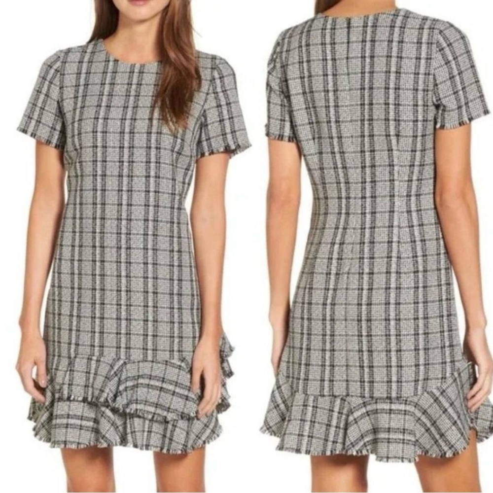 Plaid Ruffle Hem Dress from Chelsea28